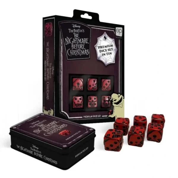 Set of 6 D6 Pop Culture Premium Dice with Case - The Nightmare Before Christmas - Your Source for Gaming Essentials Outlet