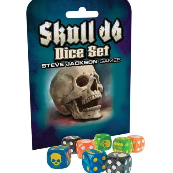 Set of 8 D6 Skull Dice Set - Your Source for Gaming Essentials Online