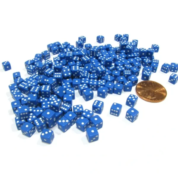 200 Six Sided D6 5mm .197 Inch Die Small Tiny Mini Miniature Blue Dice - Your Source for Gaming Essentials Hot