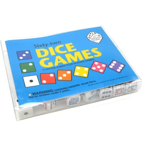 Sixty-two Dice Games Pack - Includes 20 Dice and an Instruction Booklet - Your Source for Gaming Essentials Cheap