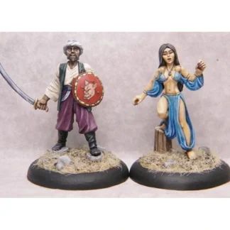 Slaver and Captive Princess #01-253 Classic Ral Partha Fantasy RPG Metal Figure - Your Source for Gaming Essentials Online