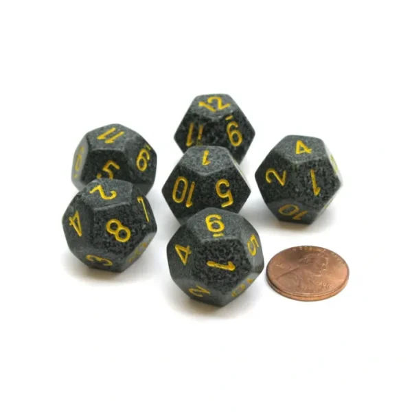 Speckled 18mm 12 Sided D12 Chessex Dice, 6 Pieces - Urban Camo - Your Source for Gaming Essentials Hot