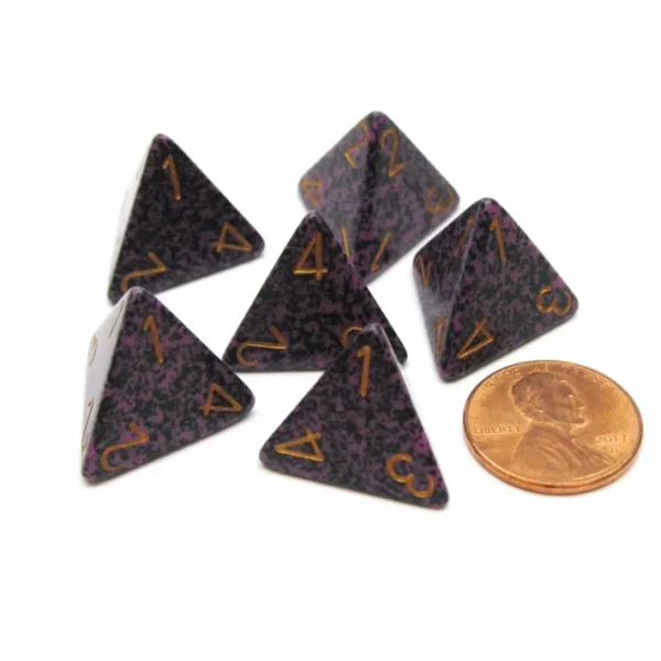 Speckled 18mm 4 Sided D4 Chessex Dice, 6 Pieces - Hurricane - Your Source for Gaming Essentials Flash Sale