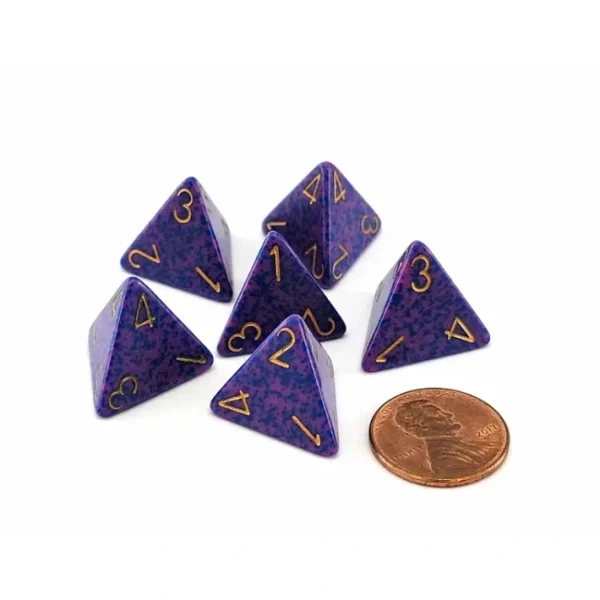 Speckled 18mm D4 Chessex Dice, 6 Pieces - Lathyrus - Your Source for Gaming Essentials Flash Sale