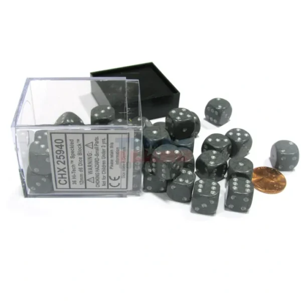 Speckled 12mm D6 Chessex Dice Block (36 Dice) - Hi-Tech - Your Source for Gaming Essentials New