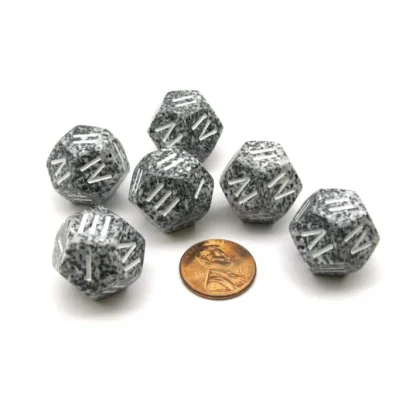 Speckled Roman Granite D4 Chessex Dice, 6 Pieces Roman Numerals - Your Source for Gaming Essentials Best