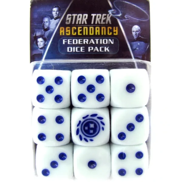 Star Trek Ascendancy: Federation Dice Set (9 Dice) - Your Source for Gaming Essentials Cheap