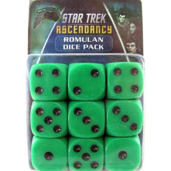 Star Trek Ascendancy: Romulan Dice Set (9 Dice) - Your Source for Gaming Essentials Clearance