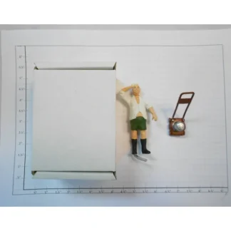 Trains | Taura Figures 14.04 White Metal Fat Man Mower Figure - Your Source for Gaming Essentials