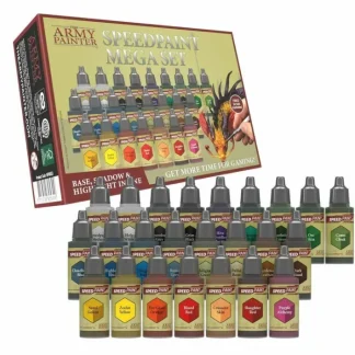 The Army Painter Speedpaint: Mega Paint Set - 24 Paint Bottles and 1 Paintbrush - Your Source for Gaming Essentials Cheap