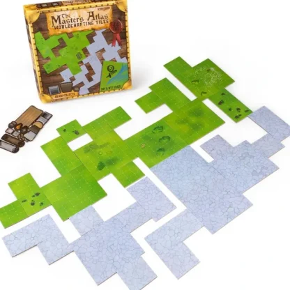 The Master's Atlas Reversible Worldcrafting Tiles - Grass and Stone - Your Source for Gaming Essentials Clearance