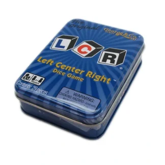 The Original LCR Left Center Right Dice Game In Blue Tin - Your Source for Gaming Essentials Cheap