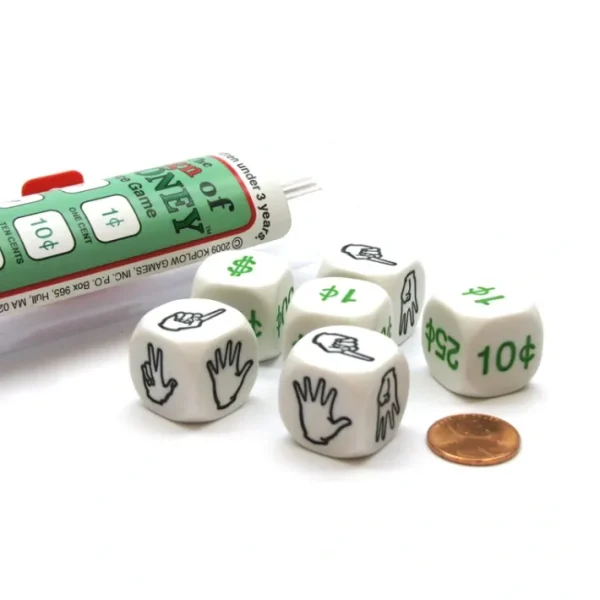 The Sign Of Money Dice Game - Combines Sign Language and United States Currency - Your Source for Gaming Essentials Discount