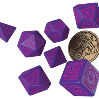 The Witcher Dice Set: Dandelion - Conqueros of Hearts (7 Die Set + Coin) - Your Source for Gaming Essentials Sale