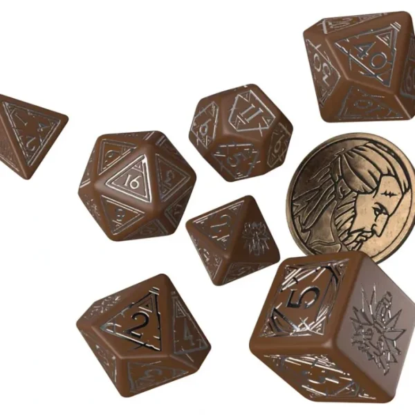 The Witcher Dice Set: Geralt - Roach's Companion (7 Die Set + Coin) - Your Source for Gaming Essentials Outlet