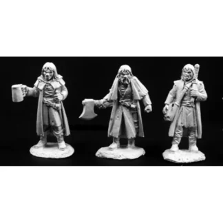 Townsfolk of Dreadmere: Mercenaries (3)03793 Dark Heaven Unpainted Metal - Your Source for Gaming Essentials Flash Sale