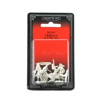 Tribals (4) #20-519 Shadowrun RPG Metal Ral Partha Figure - Your Source for Gaming Essentials Store