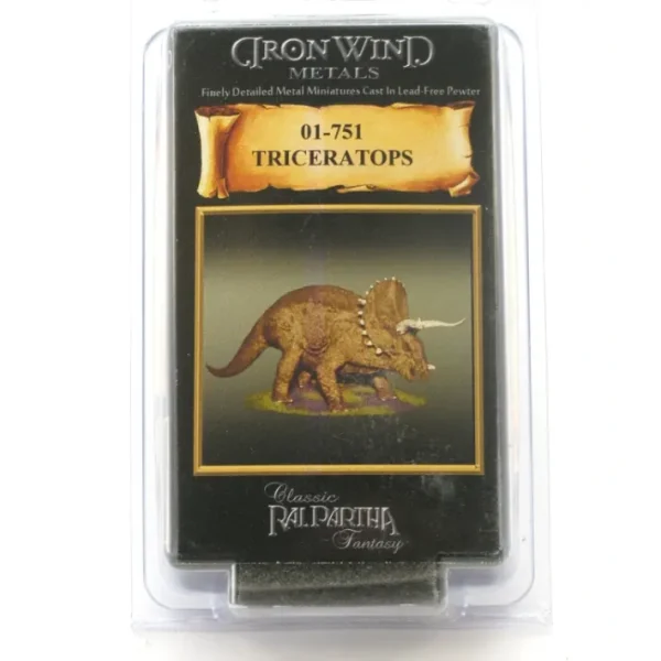 Triceratops #01-751 Classic Ral Partha Fantasy RPG Metal Figure - Your Source for Gaming Essentials Clearance