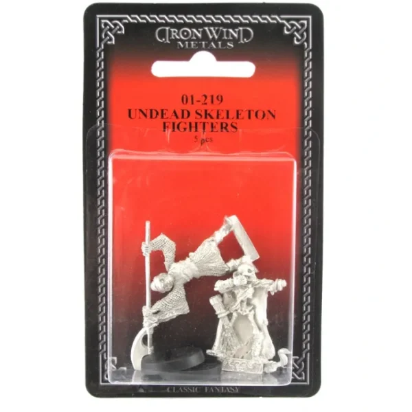 Undead Skeleton Fighters (2) #01-219 Classic Ral Partha Fantasy RPG Metal Figure - Your Source for Gaming Essentials Online