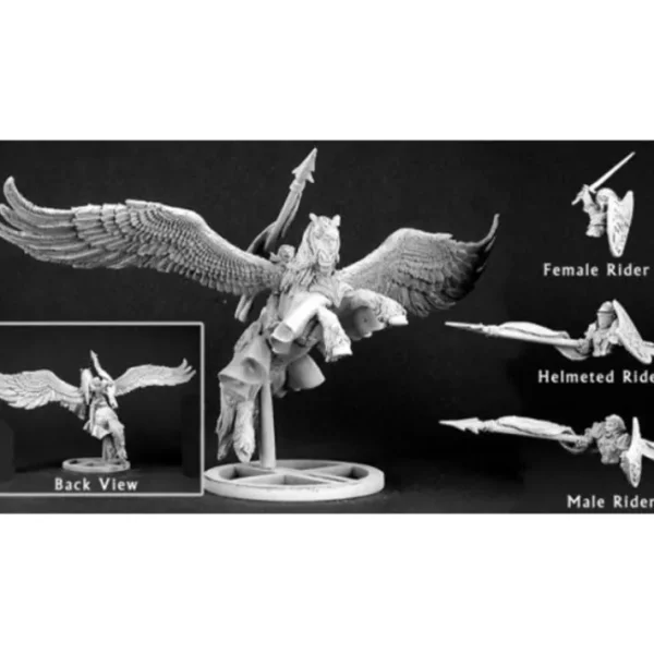 Unpainted Barros & Tempest Paladin on Pegasus 03096 Dark Heaven - Your Source for Gaming Essentials Best Sale