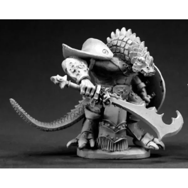 Unpainted Kar'Drakir Reptus Dragonman Warrior 03316 Dark Heaven - Your Source for Gaming Essentials Store