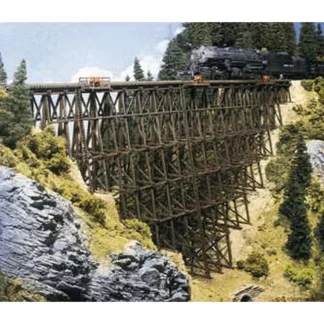 Trains | Walthers 933-3217 160' Timber Trestle Kit - Your Source for Gaming Essentials