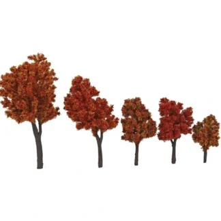 Trains | Walthers 949-1155 Autumn Trees with Pin Base 1.6"-4" (Pack of 10) - Your Source for Gaming Essentials