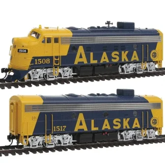 Trains | Walthers 920-47710 HO Alaska EMD F7 A-B Set with 920-48" Dynamic Fan #1500,1517 - Your Source for Gaming Essentials