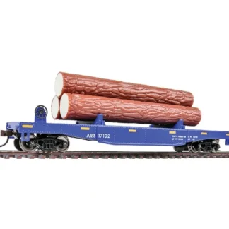 Trains | Walthers 931-1770 HO Alaska Railroad Log Dump Car w/3 Logs #17102 - Ready to Run - Your Source for Gaming Essentials