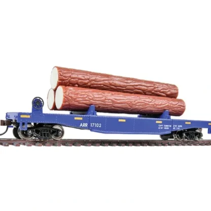 Trains | Walthers 931-1770 HO Alaska Railroad Log Dump Car w/3 Logs #17102 - Ready to Run - Your Source for Gaming Essentials
