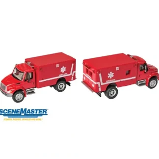 Trains | Walthers 949-11931 HO Assembled International 4300 EMS Ambulance - Your Source for Gaming Essentials