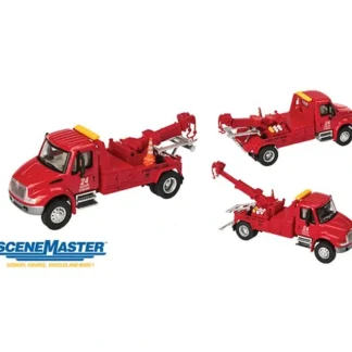 Trains | Walthers 949-11531 HO Assembled Red International 4300 Tow Truck - Your Source for Gaming Essentials