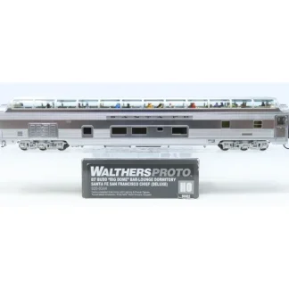 Trains | Walthers 920-9344 HO ATSF Chief 85' Budd Big Dome Bar-Lounge Dormitory - Your Source for Gaming Essentials