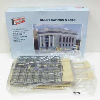 Trains | Walthers 933-3031 HO Bailey Savings & Loan Building Kit - Your Source for Gaming Essentials