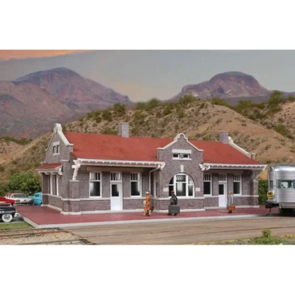 Trains | Walthers 933-4055 HO Brick Mission-Style Santa Fe Depot Commercial Building Kit - Your Source for Gaming Essentials
