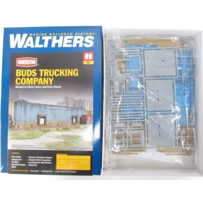Trains | Walthers 933-3192 HO Bud's Trucking Company Background Building Kit - Your Source for Gaming Essentials