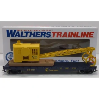 Trains | Walthers 931-1782 HO Chessie System/B&O Log Crane Car #9151 - Your Source for Gaming Essentials