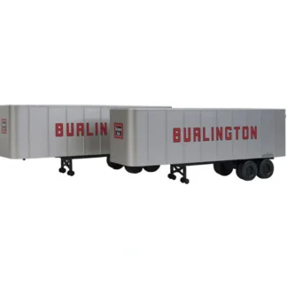 Trains | Walthers 949-2358 HO Chicago, Burlington & Qunicy 32'' Trailer 2-Pack - Assemble - Your Source for Gaming Essentials