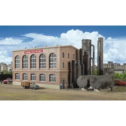Trains | Walthers 933-2905 HO Cornerstone Series Gas Plant Empire Gas Works Structure Kit - Your Source for Gaming Essentials