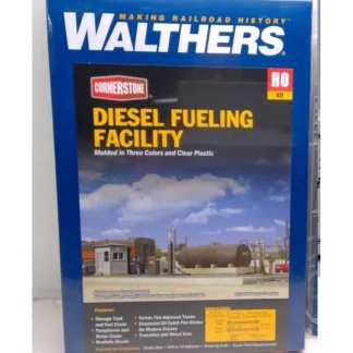 Trains | Walthers 933-2908 HO Cornerstone Series Diesel Fueling Facility Building Kit - Your Source for Gaming Essentials