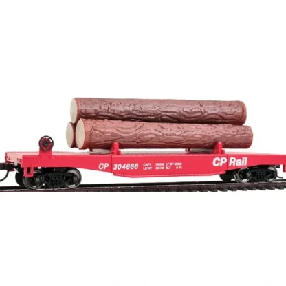 Trains | Walthers 931-1771 HO CP Log Dump Car with 3 Logs #304866 - Ready to Run - Your Source for Gaming Essentials