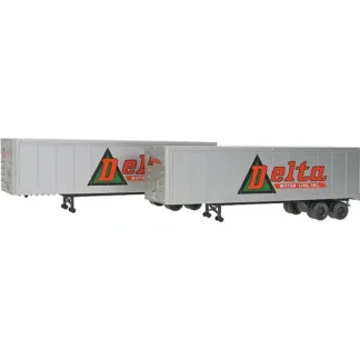 Trains | Walthers 949-2302 HO Delta Motor Line Inc. 40' Trailer Assembled (Pack of 2) - Your Source for Gaming Essentials