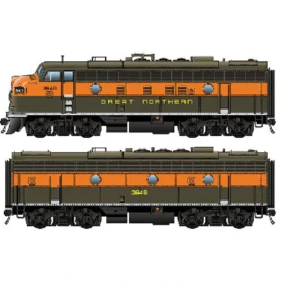 Trains | Walthers 920-40706 HO GN EMD F7A-B Set Tsunami Sound & DCC #364A, 364B - Your Source for Gaming Essentials