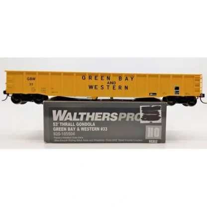 Trains | Walthers 920-105504 HO Green Bay & Western 53' Thrall Gondola - Ready to Run #33 - Your Source for Gaming Essentials
