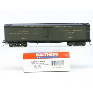 Trains | Walthers 932-5488 HO L&N GACX Wood Reefer w/ GSC Truck #3714 LN/Box - Your Source for Gaming Essentials