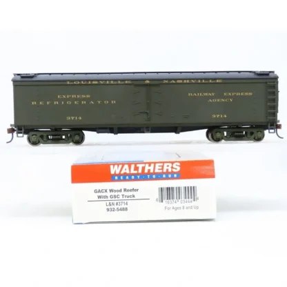 Trains | Walthers 932-5488 HO L&N GACX Wood Reefer w/ GSC Truck #3714 LN/Box - Your Source for Gaming Essentials