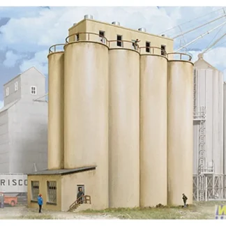 Trains | Walthers 933-2942 HO Modern Grain Head House With Silos Industrial Building Kit - Your Source for Gaming Essentials