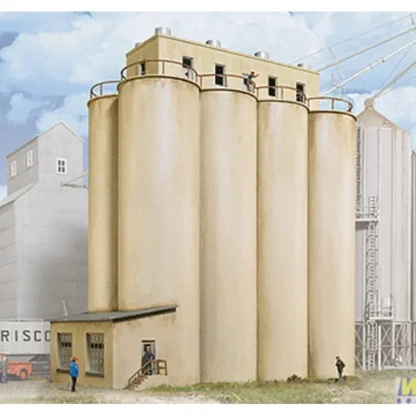 Trains | Walthers 933-2942 HO Modern Grain Head House With Silos Industrial Building Kit - Your Source for Gaming Essentials