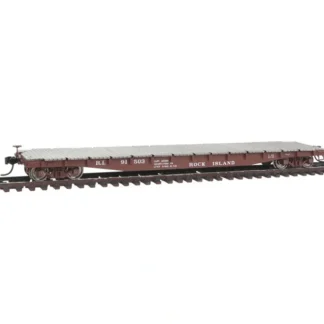 Trains | Walthers 920-104111 HO Rock Island 53' AAR Flatcar - Ready to Run #91503 - Your Source for Gaming Essentials