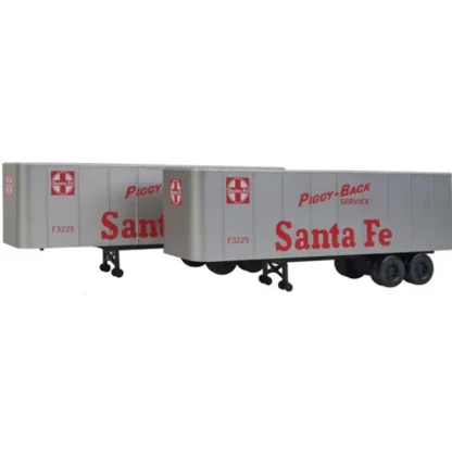 Trains | Walthers 949-2356 HO Santa Fe 32' Trailer 2-Pack - Assembled - Your Source for Gaming Essentials